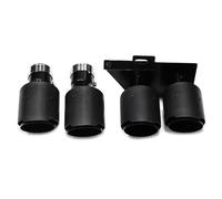 JBPIHZT For F10 F11 520i 523i 525i 528i 530i Dual Exhaust Pipe To M5 Look Exhaust Tip Quad Muffler Tip Tailpipe Nozzle Modification Accesories(Carbon Fiber Texture a)