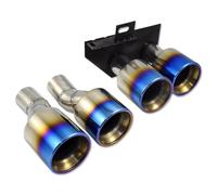JBPIHZT For F10 F11 520i 523i 525i 528i 530i Dual Exhaust Pipe To M5 Look Exhaust Tip Quad Muffler Tip Tailpipe Nozzle Modification Accesories(Blue)