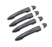 JBPIHZT for for Clio 4 IV for Lutecia BH KH 2012~2021 Car Door Handle Cover Trim Auto Protective Exterior Accessories Stickers(Carbon Fiber Look,No Keyhole No Button)