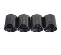 JBPIHZT For G80 G82 G87 M2 M3 M4 Exhaust Pipe Upgrade Carbon Fiber Black Stainless Steel Muffler Nozzle Tip Exhaust Pipe Cap Modification Accesories(BLACK)