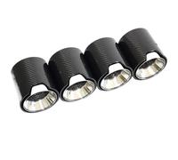 JBPIHZT For G80 G82 G87 M2 M3 M4 Exhaust Pipe Upgrade Carbon Fiber Black Stainless Steel Muffler Nozzle Tip Exhaust Pipe Cap Modification Accesories(Silver)
