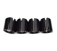 JBPIHZT For G80 G82 G87 M2 M3 M4 Exhaust Pipe Upgrade Carbon Fiber Black Stainless Steel Muffler Nozzle Tip Exhaust Pipe Cap Modification Accesories(Glossy Black)