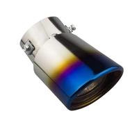 JBPIHZT For Great Wall For Haval For DARGO Large Diameter Exhaust Pipe Silencer Stainless Steel Tail Throat Decoration Exhaust Tail Pipes(Blue)