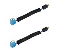 JBPIHZT For H1 12V Base Car Lamp Headlight Socket Male To Female Connector Expand Wire Harness For Taillight/Time Running Lamps(2PCS)