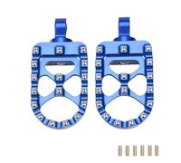 JBPIHZT For Harley For Sportster XL 883 1200 For Dyna For Street Bob For Bobber Motorcycle Foot Pegs Wide Fat Footrests Pedals W/Shifter Pegs(Blue)