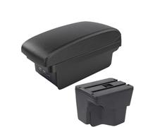 JBPIHZT For KIA For Rio 3 Armrest Box For KIA K2 X-line For Rio 3 2011 2012 2013 2014 2015 2016 Car Armrest Accessories Interior Storage Box(B2 black line 3USB)
