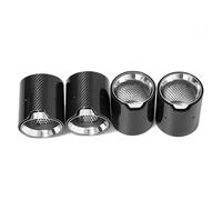 JBPIHZT For M2 M3 M4 G80 G81 G82 G83 G87 Carbon Fiber Tailpipe Exhaust Pipe Muffler Tip Nozzle Exhaust Head Accesories(Silver)