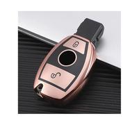 JBPIHZT For Mercedes For Benz A B C R G Class GLK GLA W204 W251 W463 W176 AMG Keychain Soft TPU Car Key Case Full Cover Shell(Pink,2 button)