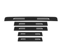 JBPIHZT For Nissan For March Carbon Fiber Door Threshold Sill Strip Welcome Pedal Trim Decals Trunk Bumper Stickers(5PC)