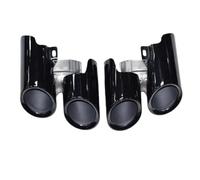 JBPIHZT For Panamera GTS 2014 2015 2016 Tailpipe Exhaust Retrofit Quad Sports Muffler Tip Nozzle Exhaust Head Auto Accesories(Glossy Black)
