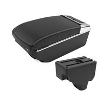 JBPIHZT For Peugeot 2008 Armrest Box For Peugeot 208 2019-2024 Car Armrest Storage Box Retrofit Parts Interior Accessories(A3 Black white 7USB)