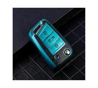JBPIHZT For SEAT For Ateca For Leon FR 2 For Ibiza Car Key Case Cover TPU Leather Shell Accessories(Green)