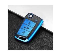 JBPIHZT For SEAT For Ateca For Leon FR 2 For Ibiza TPU Leather Car Key Case Protection Bag Accessories(Blue)