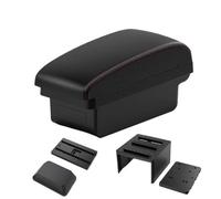 JBPIHZT For SEAT For Leon III 2012 2013 2014 2015 2016 2017 2018 2019 2020 Armrest Storage Box Interior Auto Parts(A1 Black red NO USB)
