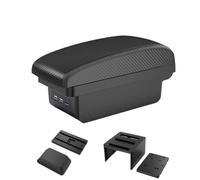 JBPIHZT For SEAT For Leon III 2012 2013 2014 2015 2016 2017 2018 2019 2020 Armrest Storage Box Interior Auto Parts(B2 black line 3USB)