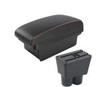 JBPIHZT For Suzuki For Alto Car Armrest Box Accessories Storage Box Car Modification Interior Car Supplies(A1 Black red NO USB)