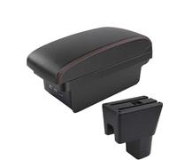 JBPIHZT For Suzuki For Celerio Armrest Box For Suzuki For Celerio Center Console Modification Accessories USB Interface(B1 Black red 3USB)