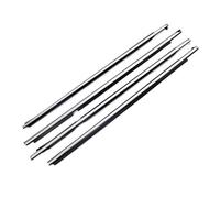 JBPIHZT for Toyota for Land for Cruiser LC100 Series 1998-2007 4PCS Outer Windows Rubber Weatherstrip Door Seal Belt(Chrome)
