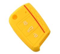 JBPIHZT For VW For Golf 7 For Skoda For Octavia A7 Silicone Key Portect Case Car Styling Auto Part Cover Bag(Yellow)