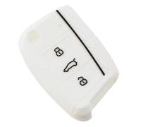 JBPIHZT For VW For Golf 7 For Skoda For Octavia A7 Silicone Key Portect Case Car Styling Auto Part Cover Bag(WHITE)