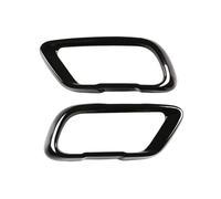 JBPIHZT For X5 G05 X6 G06 X7 G07 2019-2021 M-Sport Stainless Steel Glossy Black Car Tail Muffler Exhaust Pipe Output Cover Accessories Trim