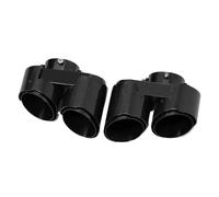 JBPIHZT For X5 G05 X6 G06 X7 G07 2019+ Car Quad Carbon Fiber Exhaust Tip Muffler Tip Exhaust Pipe System Nozzle Modification Accesories(Glossy Black carbon fibre Texture)