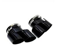 JBPIHZT For X5 X6 G05 G06 Double Outlet Stainless Steel Tailpipe Exhaust Pipe Upgrade Muffler Tip Nozzle Auto Modification Accesories(BLACK)