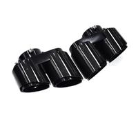 JBPIHZT For X5 X6 X7 G05 G06 G07 2020 2021 2022 2023 2024 Quad Tailpipe Muffler Carbon Fiber Exhaust Pipe Tip Nozzle Exhaust Head(Carbon Fiber Texture b)
