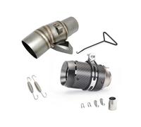 JBPIHZT For XADV 750 Stainless Steel Modified Accessories Motorcycle Exhaust Muffler Pipe Middle Pipe Tube Exhaust Connector 51mm Tailpipe(Style F)