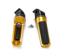 JBPIHZT For Y&amaha MT-07 MT07 MT-09 MT09 XSR700 XSR900 FZ6 FJR1300A AS XJ6 For NIKEN Motorcycle Rear Front Footpeg Footrests Foot Pegs(Gold,Rear)