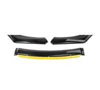 JBPIHZT Front Bumper Splitter Lip For A5 S5 A4 A6 2012-2016 Car Lower Blade Spoiler Body Kit Accessories Auto(Black Yellow)