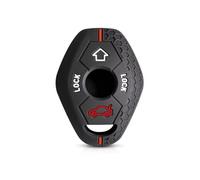 JBPIHZT Key Case Cover For E38 E39 E46 E53 E60 E61 E83 E85 E86 X3 X5 Z3 Z4 1 3 5 7 Silicone Series Holder Auto Accessories(Red line)