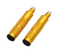 JBPIHZT M8 CNC Aluminum Motorcycle Footrests Foot Pegs Foot Rests Foot Pedals For Motorcycles Dirt Bikes ATV Scooter Etc(Gold)