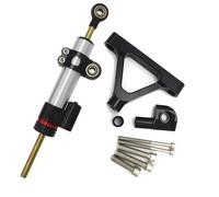 JBPIHZT Motorcycle Accessories Adjustable Steering Damper Bracket Mounting Kit For KAWASAKI ZX6R ZX-6R 2007 2008 Aluminum Alloy(Model C)