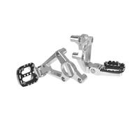 JBPIHZT Motorcycle Aluminum Alloy Rear Pedal Foot Stand Folding Footrests Passenger Foot For XADV X-adv 750 XADV750 2018 2019 2020(Silver Black)