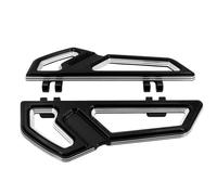 JBPIHZT Motorcycle Passenger Floorboard Rear Footpegs For Harley For Touring For FLHR For Street For Electra For Glide FLTR For Softail FL Fat Boy(Black White)