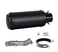 JBPIHZT Motorcycle Slip On Line Exhaust Project Muffler Middle Pipe For CBR500R CB500F CB500X CBR400R CB400F CB400X 2016-2024(Style H)