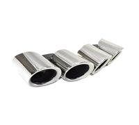 JBPIHZT Quad Car Exhaust Tip For Panamera 971 972 2017 2018 2019 2020+ Muffler System Tailpipe Tail Throat Nozzle(Silver B)