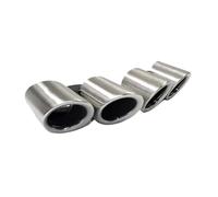 JBPIHZT Quad Car Exhaust Tip For Panamera 971 972 2017 2018 2019 2020+ Muffler System Tailpipe Tail Throat Nozzle(Silver A)