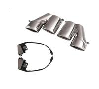 JBPIHZT Rear Exhaust Muffler Tip Stainless Steel Tail Pipe Tailpipe With Holder Bracket Frame Accesories For Accord 10th 2018 2019 2020 2021 2022