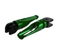 JBPIHZT Rider Foot Pegs CNC Aluminum Motorcycle Footrest Passenger Foot Pedals For Ducati For Monster 696 796 1100 1100S EVO(Green)