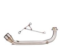 JBPIHZT Semi-blue Slip On Motorcycle Exhaust Link Pipe Exhaust System Upgrade Kit For HUSKY ADV 150 Modified Accessories(Style A)