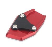 JBPIHZT Side Stand Enlarger For Aprilia RS660 RS 660 For Tuono 660 2020-2023 Motorcycle CNC Kickstand Foot Side Stand Extension Pad Support Plate Extension Pad(RED)