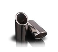 JBPIHZT Stainless Steel Auto Exhaust Muffler Pipe Tip Cover For VOLVO S60 V40 V60 XC60 2011 2012 2013 Car Accessories(BLACK)