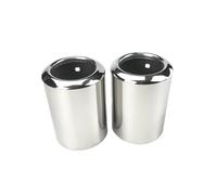JBPIHZT STAINLESS STEEL Car EXHAUST TAIL REAR MUFFLER TIP PIPE For Mazda 6 2009-2014 For ATENZA 2013-2017 For CX-5 2013-2015 2016 2017(B type Silver 2pc)