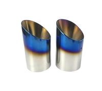JBPIHZT STAINLESS STEEL Car EXHAUST TAIL REAR MUFFLER TIP PIPE For Mazda 6 2009-2014 For ATENZA 2013-2017 For CX-5 2013-2015 2016 2017(A type Blue 2pc)