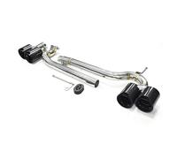 JBPIHZT Stainless Steel For F10 F11 520i 523i 525i 528i 530i M5 Look Quad Exhaust Tip Muffler Tip Tailpipe Dual Exhaust Pipe Modification Accesories(Carbon Fiber Texture c)