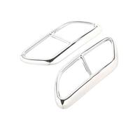 JBPIHZT Stainless Steel Tail Muffler Exhaust Pipe Output Cover Decorative Cover For Volvo V90 2016 2017 2018 2019 Car Accesories(Silver)