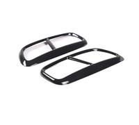 JBPIHZT Stainless Steel Tail Muffler Exhaust Pipe Output Cover Decorative Cover For Volvo XC90 2016 2017 2018 2019 Car Accesories(BLACK)
