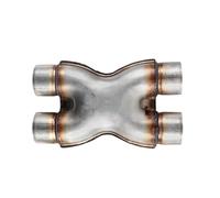 JBPIHZT Universal Exhaust X-Pipe 2.5"/3" Inlet/Outlet Dual Crossover X Pipe Stainless Steel Exhaust Tip Weld-On Accesories(3.inches)